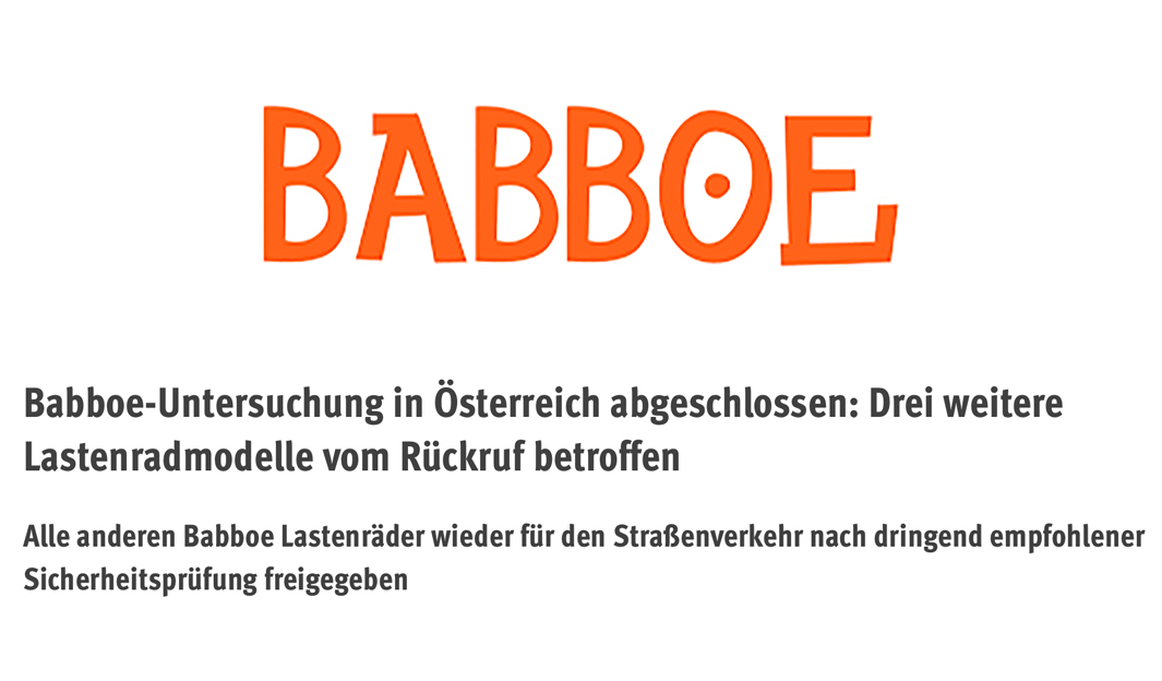 Babboe Sicherheitsinspektion